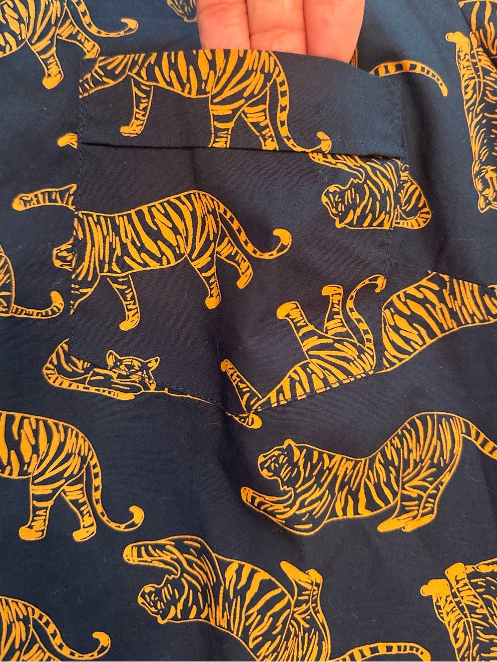 J.CREW Tiger Print Cotton Button-Down Shirt. Signature Fit. - Picture 6 of 8
